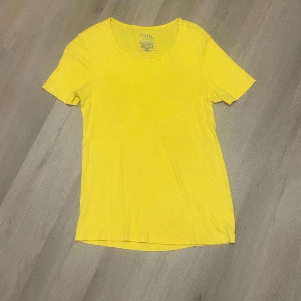 plain yellow shirt